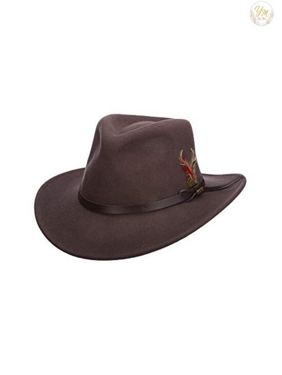 Other - Scala Outback Wool Felt Sun Hat Wide Brim UV Protection Western